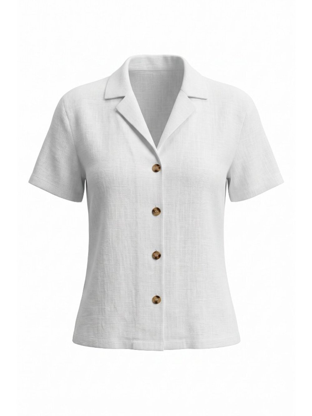 Eddie Bauer Womens M Seersucker Camp Shirt White Short Sleeve Button Down NWT